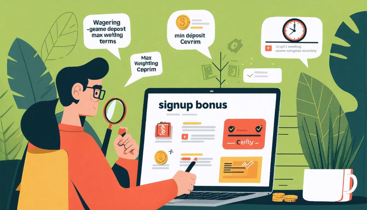 Kayıt bonusu rehberi: Şartları adım adım nasıl okursunuz?